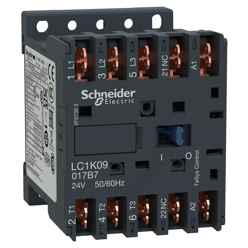 Schneider Electric - Leistungsschütz zum Schalten von Wechselstrom Leistungsschütz LC1K09017B7 3-polig, 1Ö