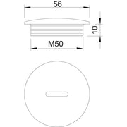 OBO Bettermann - Verschlussschraube Verschlußschraube 108 M50 PS Iso,lgr