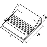 HellermannTyton - Befestigungsschelle für Kabel/Rohre Flachbandkabel-Klebesockel FCC25-PVC-GY (100) grau − 5000 Stück