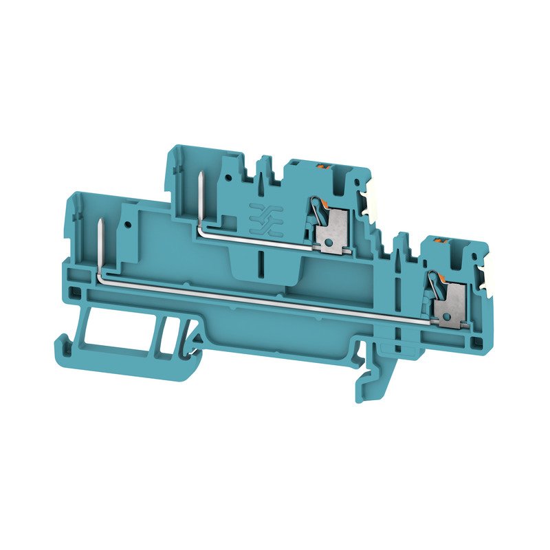 Weidmüller - Durchgangs-Reihenklemme Klemme APGTB1.52T4C/2DLBL PUSH IN, 1.5 mm² − 50 Stück