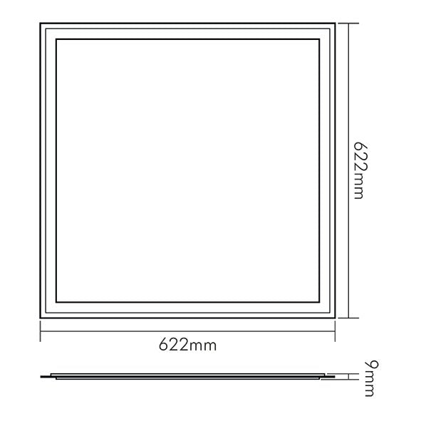 Nobile - Decken-/Wandleuchte LED-Panel Q2S 1570401543 3000K DALI