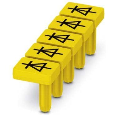 Phoenix Contact - Warn-/Hinweisschild Warnschild WS-DIO PT 2,5 ge/sw, 5,2mm − 10 Stück