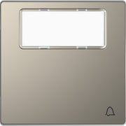 Merten - Abdeckung/Bedienelement für Installationsschalterprogramme Wippe nickelmet MEG3365-6050 Kennzeichng.Klingel − 1 Stück