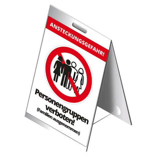Cimco Werkzeuge - Warn-/Hinweisschild Dachaufsteller 182804 Verb.Personengruppen