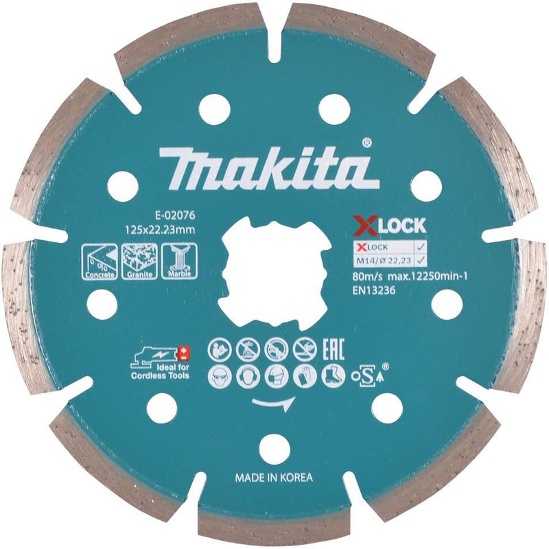 Makita - Trenn-/Schleifscheibe Diamantscheibe E-02076 125mm X-Lock Beton