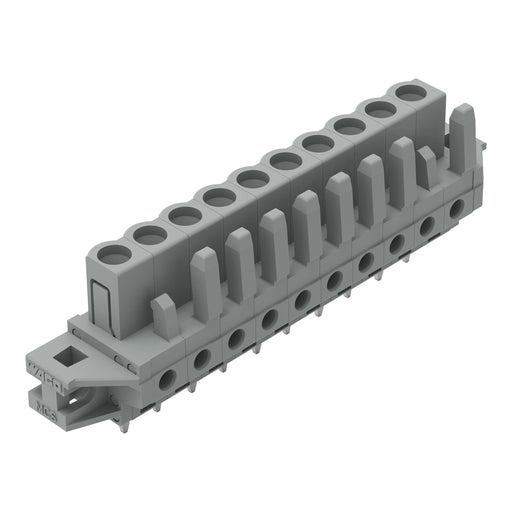 WAGO - Leiterplattensteckverbinder THT-Federleiste gerade 232-140/031-000 Rastermaß 5mm,grau − 25 Stück