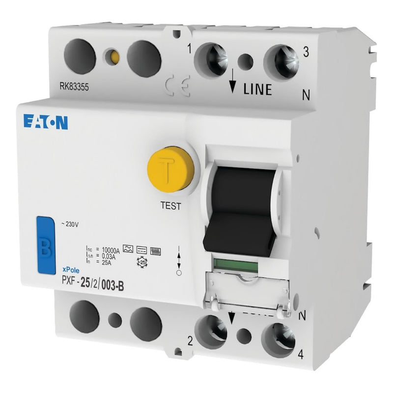 Eaton - Fehlerstrom-Schutzschalter Fehlerstromschutzschalter PXF-25/2/003-B 25A, 2p,30mA,TypB+K2