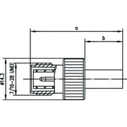 Telegärtner - Koax-Steckverbinder R-TNC-Kabelbuchse Reverse 100023803 cr/cr, G1 (RG58C/U) − 5 Stück