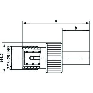 Telegärtner - Koax-Steckverbinder R-TNC-Kabelbuchse Reverse 100023803 cr/cr, G1 (RG58C/U) − 5 Stück