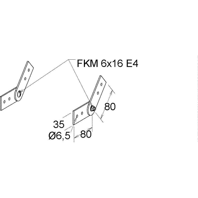 Niedax - Verbinder für Kabeltragsystem GFK-Gelenkverbinder KKGV 50 (1Paar)