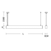 SCHMITZ-WILA - Pendelleuchte LED-Pendelleuchte 150-1681-1466-103-E 3000K, ws