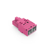 WAGO - Steckverbinder für steckbare Gebäudeinstallation Stecker 2-polig 770-292/082-000 Kod. B,pink − 100 Stück
