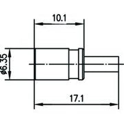 Telegärtner - Koax-Steckverbinder SMB-Kabelbuchse cr/cr AU 100024878 G7 (RG316/U) − 5 Stück