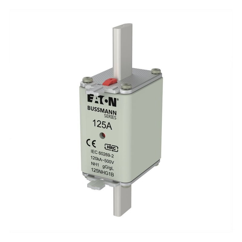Eaton - Messersicherung Sicherungseinsatz Nieders. NH-SICHERU#125NHG1B 125A AC 500V 120kA − 3 Stück