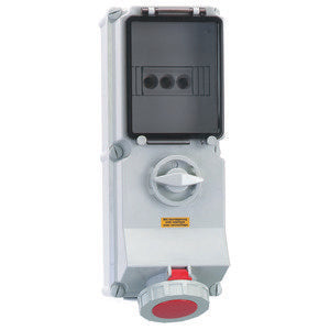 Bals Elektrotech - CEE-Steckdose abschaltbar, abgesichert (IEC 60309) Wandsteckdose abschaltbar 17001 verriegelt abgesich