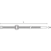 HellermannTyton - Kabelbinder Befestigungsbinder 2tlg. 156-01155(500) − 500 Stück