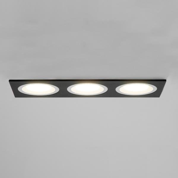 Brumberg Leuchten - Downlight/Strahler/Flutlicht Einbaumodul rechteckig 45027560 3-fach