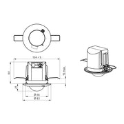 BEG Brück Electronic - Bewegungsmelder/Präsenzmelder komplett Präsenzmelder PD2N-LTMS-RR-DE