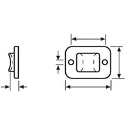 HellermannTyton - Befestigungssockel und -element für Kabelbinder Befestigungssockel TY8G1-N66-NA-C1 − 100 Stück