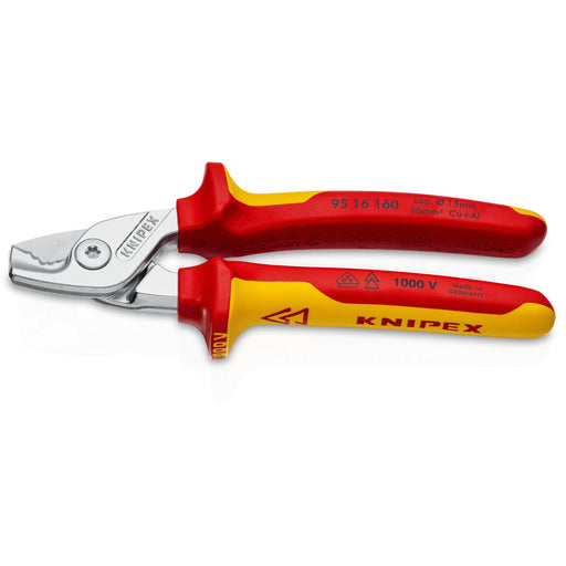 Knipex - Kabelschere VDE Kabelschere 95 16 160 bis D15mm/50qmm