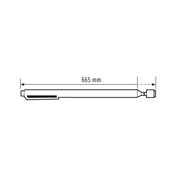 ESYLUX - Zubehör/Ersatzteile für Bewegungsmelder Teleskop Magnet TELESCOPE MAGNET bis 655mm ausziehbar