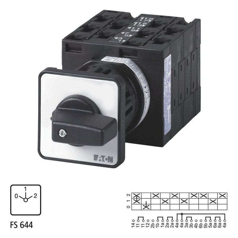 Eaton - Lastschalter Polumschalter T3 32A T3-5-29/EZ Zentraleinbau