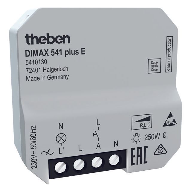 Theben - Dimmer UP-Universaldimmer DIMAX 541 plus E f. ESL+230V LED-Lp