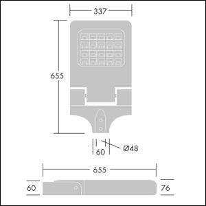 Thorn - Straßen- und Platzleuchte LED-Fluter OLSYS2 36L #96633548 740