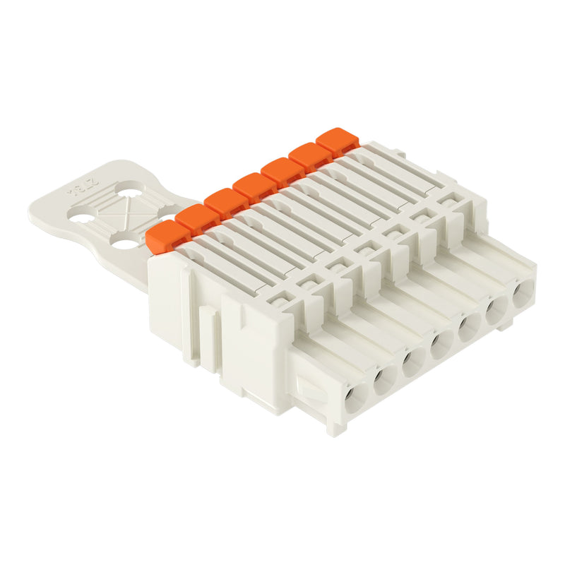 WAGO - Kabelsteckverbinder für Leiterplattensteckverbinder 1-Leiter-Federleiste 27341107327000300000 PushinCAGECLAMP,lgr − 50 Stück