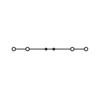 WAGO - Durchgangs-Reihenklemme 4-Leiter-Durchgangsklemme 2002-1406 Ex e II geeignet − 100 Stück