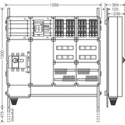 Hensel - Verteilerschrank für Energieversorgung Ladeverteiler Mi EV 11kW 12101 f.12 Ladep. a 11kW