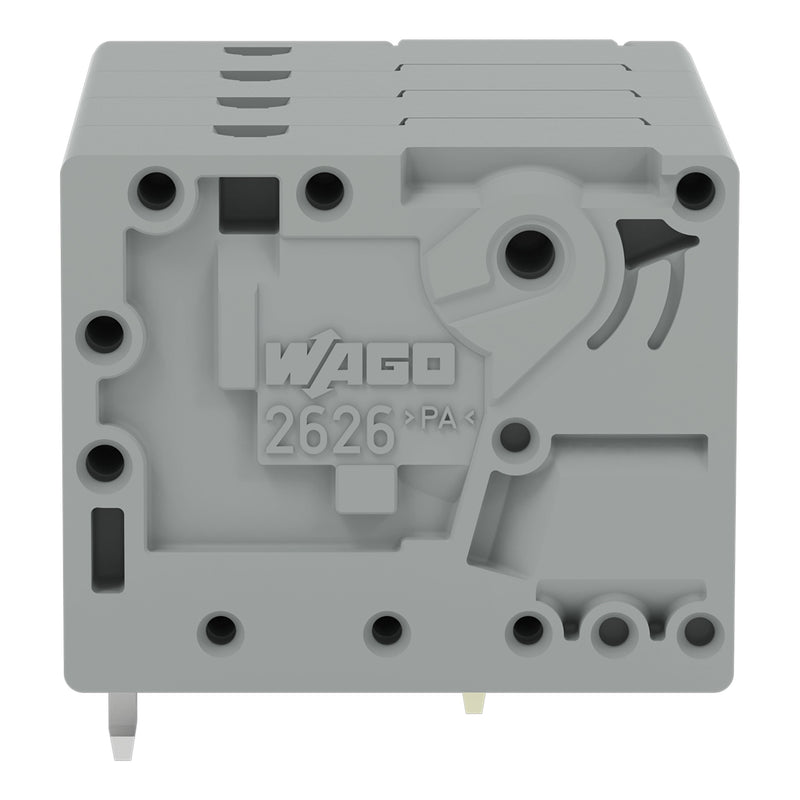 WAGO - Leiterplattenklemme 6qmm 2626-1104/010-000 Rastermaß 7,5mm grau − 70 Stück