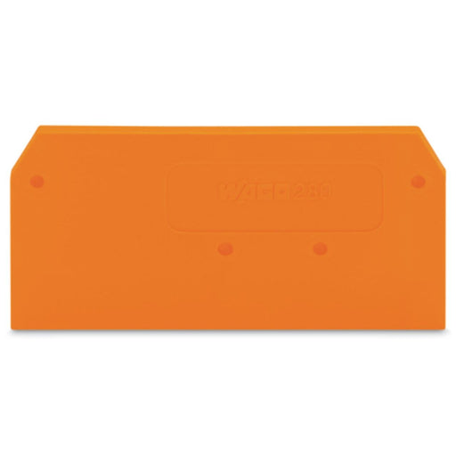 WAGO - Abschluss- und Zwischenplatte für Reihenklemme Abschlußplatte 280-309 2,5mm orange