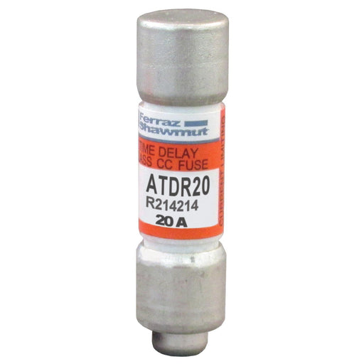 Mersen - Zylindrische Sicherung Sicherungseinsatz Class CC ATDR20 20A/600V 10x38 − 10 Stück