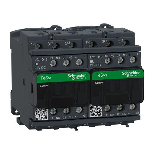 Schneider Electric - Schützkombination Wendeschütz LC2D12BL 12A 24V DC