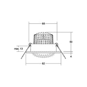 Brumberg Leuchten - Downlight/Strahler/Flutlicht LED-Einbaustrahler 230V 39180023