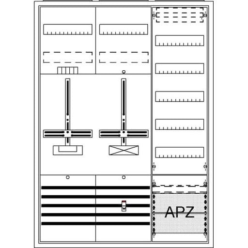 Striebel&John - Zähler-Komplettschrank Komplettschrank DA37BC AP3Pkt.A371Z1S1V5A2