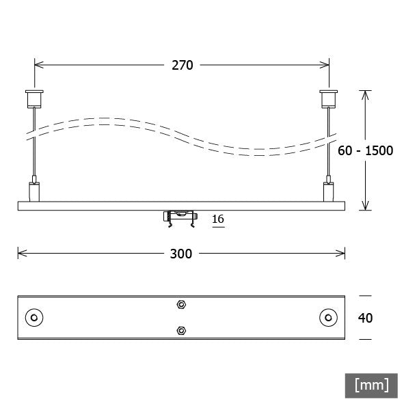 LTS Licht&Leuchten - Mechanisches Zubehör/Ersatzteile für Leuchten Abhängezubehör ST-A S28ws weiß