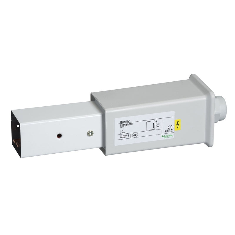 Schneider Electric - Einspeisekasten für Schienenverteiler Speisungseinheiten KBB40ABD4TW 40A