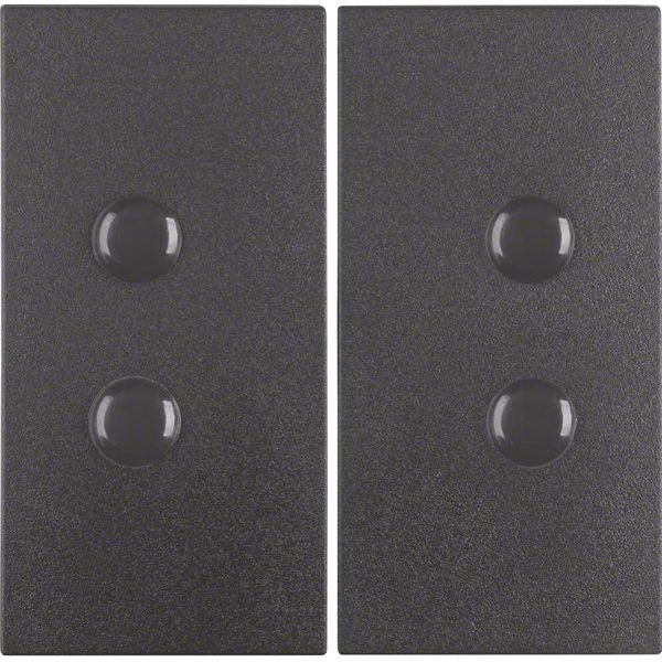 Berker - Abdeckung/Bedienelement für Installationsschalterprogramme Wippen 15711606 B.1/B.3/B.7 Glas