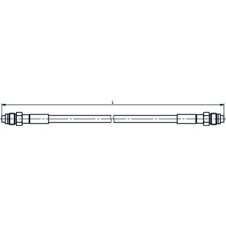 Telegärtner - Konfektioniertes Koaxkabel HF-Kabel RG-58C/U 100010101 3m 2xFME-Buchse