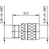 Telegärtner - Koax-Kupplung Adapter UHF-N (F-M) 100024353 UG-146/U