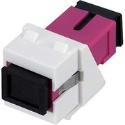Rutenbeck - LWL-Kupplung SC-Keystone Modul KMK-SC OM4 vio rw MM, OM4 vio, rws
