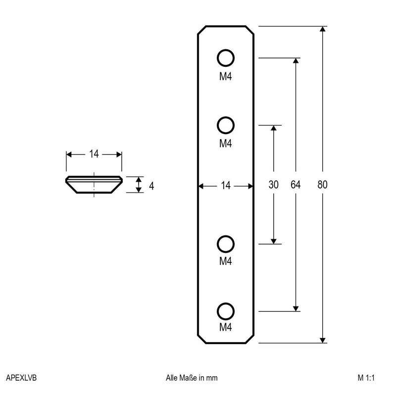 EVN Lichttechnik - Mechanisches Zubehör/Ersatzteile für Leuchten Verbinder APEXLVB