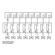 Eberle Controls - Zubehör/Ersatzteile für Raumthermostat/Uhrenthermostat Klemmleiste EV 230 H/K 8 Kanal 8-Kanal