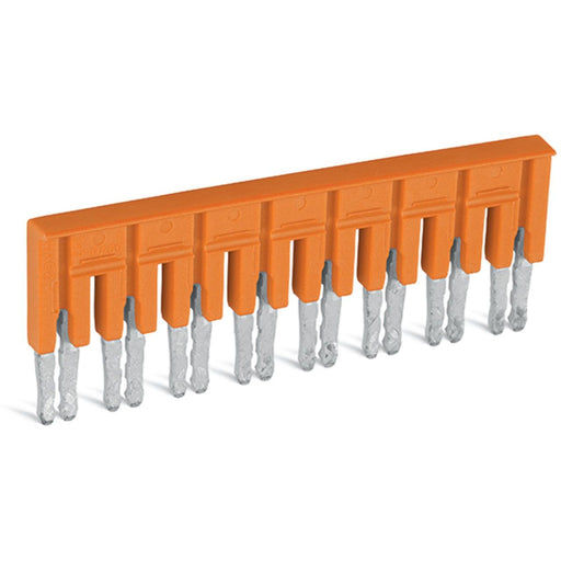 WAGO - Querverbinder/Brücker für Reihenklemme Brücker 8-fach 282-438 isoliert,orange − 10 Stück
