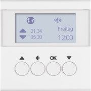 Berker - Bussystem-Zeitschaltuhr KNX-Funk Jalousieschaltuhr 85745189 polarweiß glänzend
