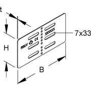 Niedax - Verbinder für Kabeltragsystem Universalverbinder RSUV 100-1.5 E3 77,5x150mm