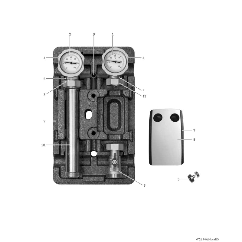 Bosch Thermotechnik - Zubehör/Ersatzteile für Wärmepumpe Heizkreis-Set WWM32 ohne Mischer, DN32