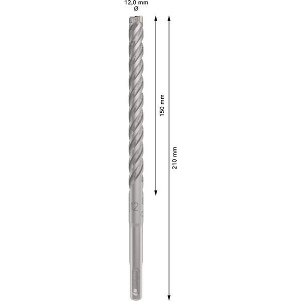 Bosch - Bohrer PRO SDS plus-5X 2608833808 Hammerbohrer 12 x